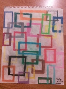 Oil pastel on sketch paper with fingerprint shading; unsealed. (IS THAT HOW THESE WORK?! I HAVE NEVER CAPTIONED BEFORE.).